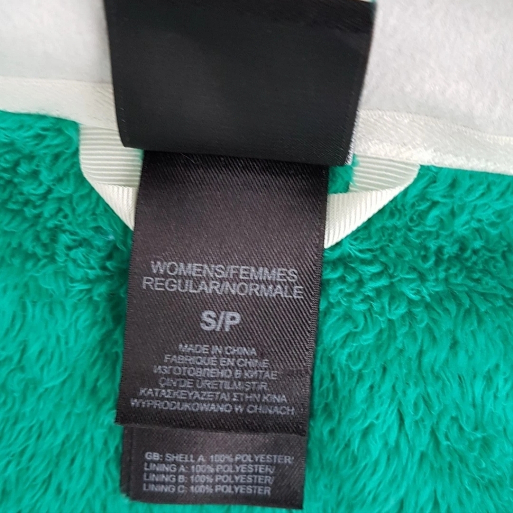 THE NORTH FACE Osito 1 Fleece Full Zip Jacket OSCAR GREEN Women Sz Small - Picture 5 of 11
